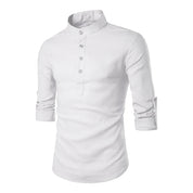 Top – Mens – All Season – Men's Casual Linen Shirt – Montford Co - Montford & Co
