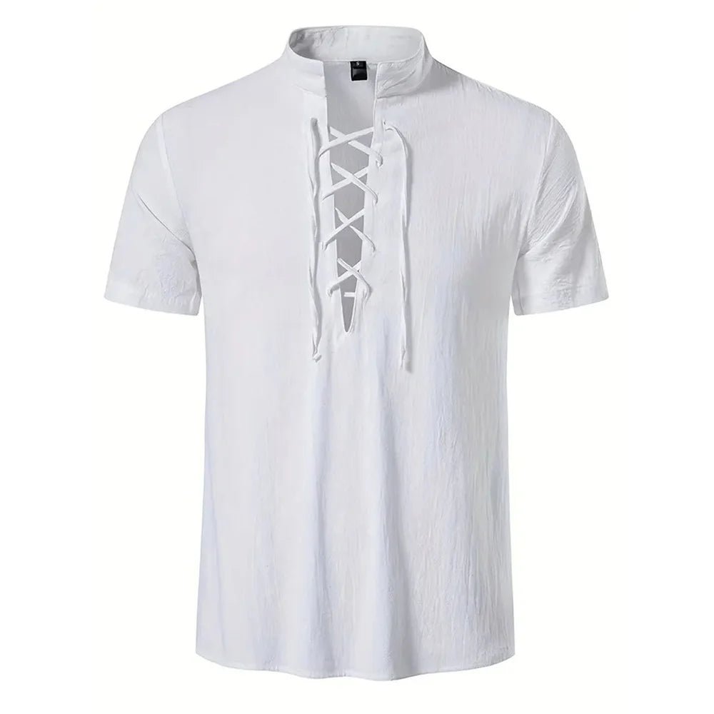 Top – Mens – All Season – Men's Lightweight Breathable Cotton Linen Shirt – Montford Co - Montford & Co