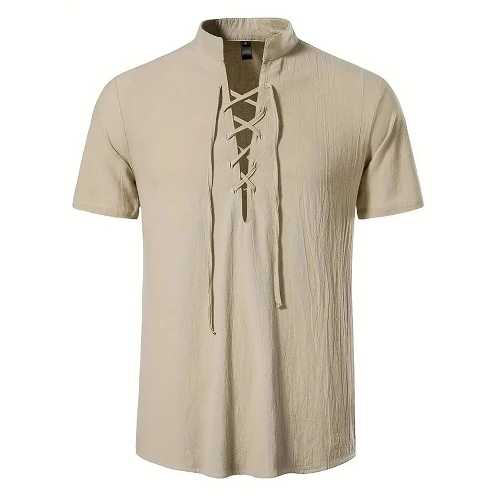 Top – Mens – All Season – Men's Lightweight Breathable Cotton Linen Shirt – Montford Co - Montford & Co