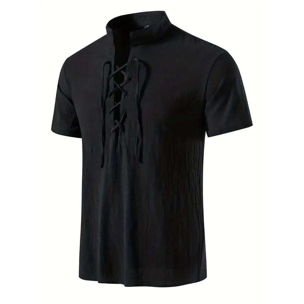 Top – Mens – All Season – Men's Lightweight Breathable Cotton Linen Shirt – Montford Co - Montford & Co
