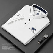 Top – Mens – Spring &amp; Summer – High Quality Men's Cotton Embroidered Polo Shirt – Montford Co - Montford & Co