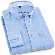 Top – Mens – Spring &amp; Summer – Linen Button - Down Collar Shirt – Montford Co - Montford & Co
