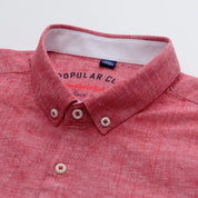 Top – Mens – Spring &amp; Summer – Linen Button - Down Collar Shirt – Montford Co - Montford & Co
