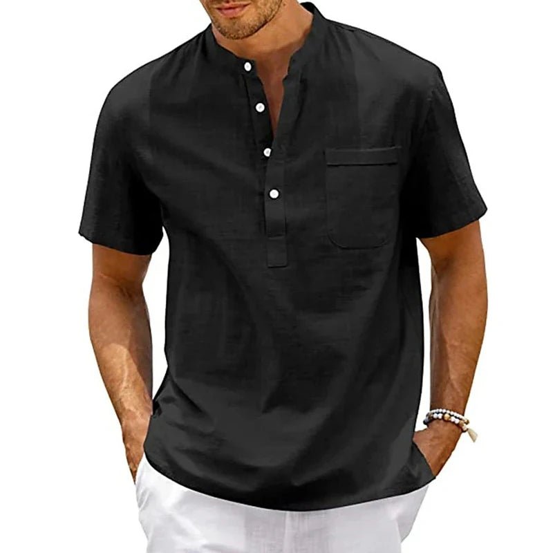 Top – Mens – Spring &amp; Summer – Men's Cotton Short Sleeve T-Shirt – Montford Co - Montford & Co