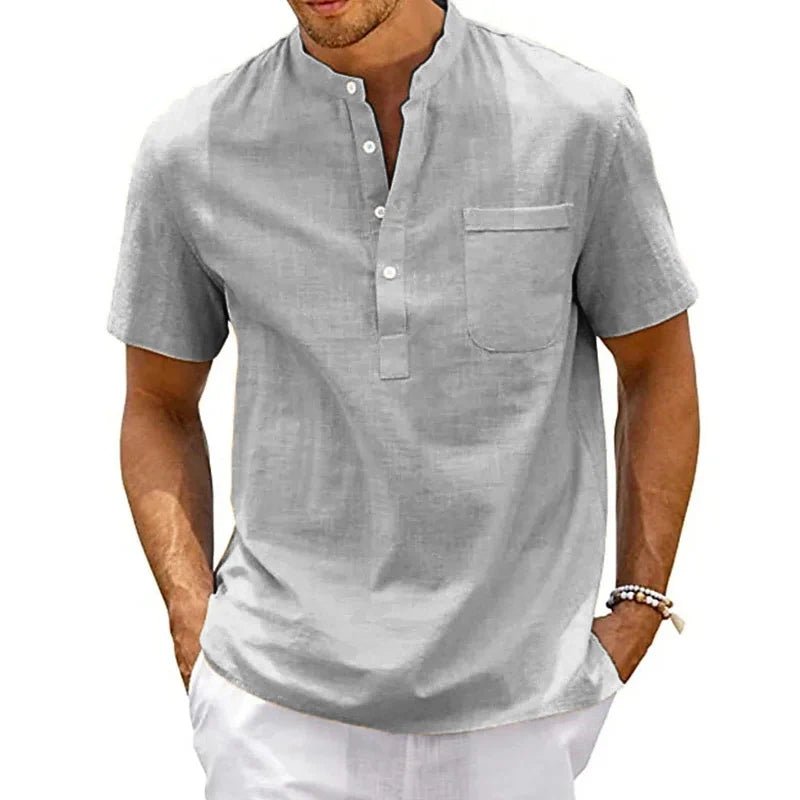 Top – Mens – Spring &amp; Summer – Men's Cotton Short Sleeve T-Shirt – Montford Co - Montford & Co