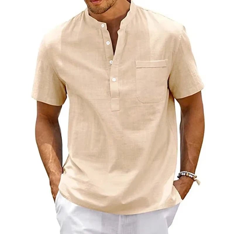 Top – Mens – Spring &amp; Summer – Men's Cotton Short Sleeve T-Shirt – Montford Co - Montford & Co