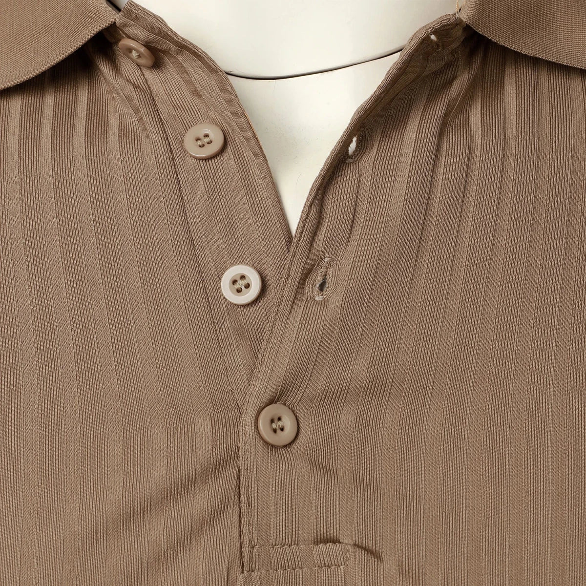 Top – Mens – Spring &amp; Summer – Men's High Stretch Vertical Short - Sleeved Polo Shirt – Montford Co - Montford & Co