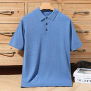 Top – Mens – Spring & Summer – 100% Merino Wool Short Sleeve Polo Sweater – Montford Co - Montford & Co