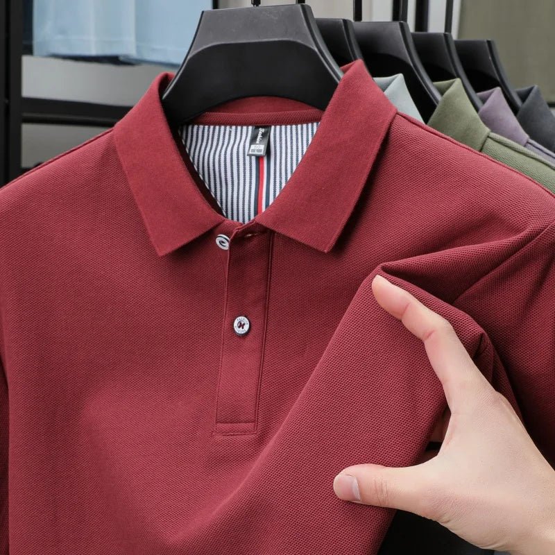 Top – Mens – Spring & Summer – Men's Pure Cotton Short Sleeved Polo Shirt – Montford Co - Montford & Co