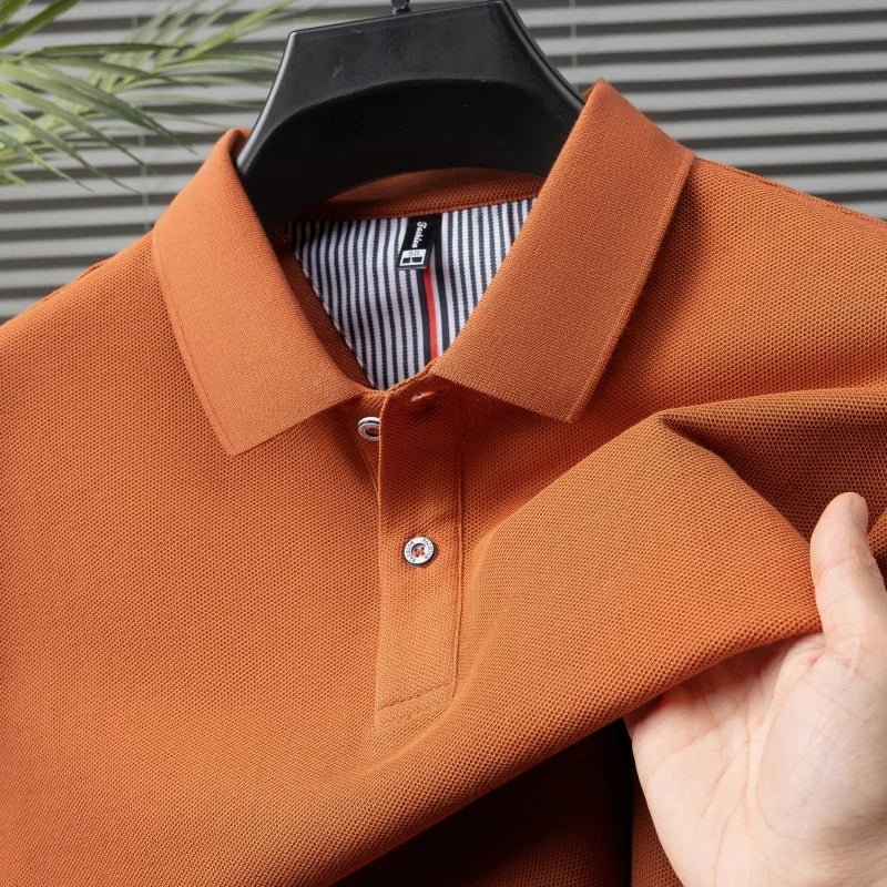 Top – Mens – Spring & Summer – Men's Pure Cotton Short Sleeved Polo Shirt – Montford Co - Montford & Co