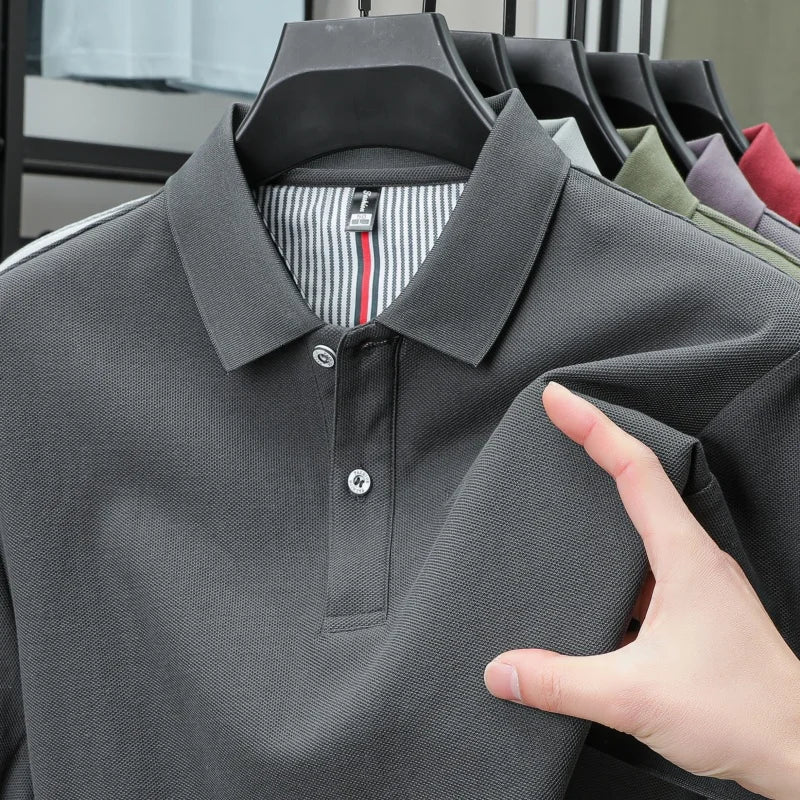 Top – Mens – Spring & Summer – Men's Pure Cotton Short Sleeved Polo Shirt – Montford Co - Montford & Co