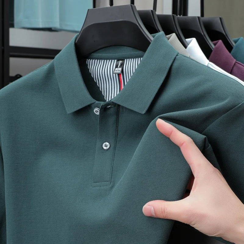 Top – Mens – Spring & Summer – Men's Pure Cotton Short Sleeved Polo Shirt – Montford Co - Montford & Co