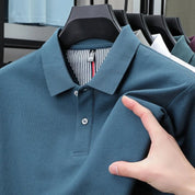 Top – Mens – Spring & Summer – Men's Pure Cotton Short Sleeved Polo Shirt – Montford Co - Montford & Co