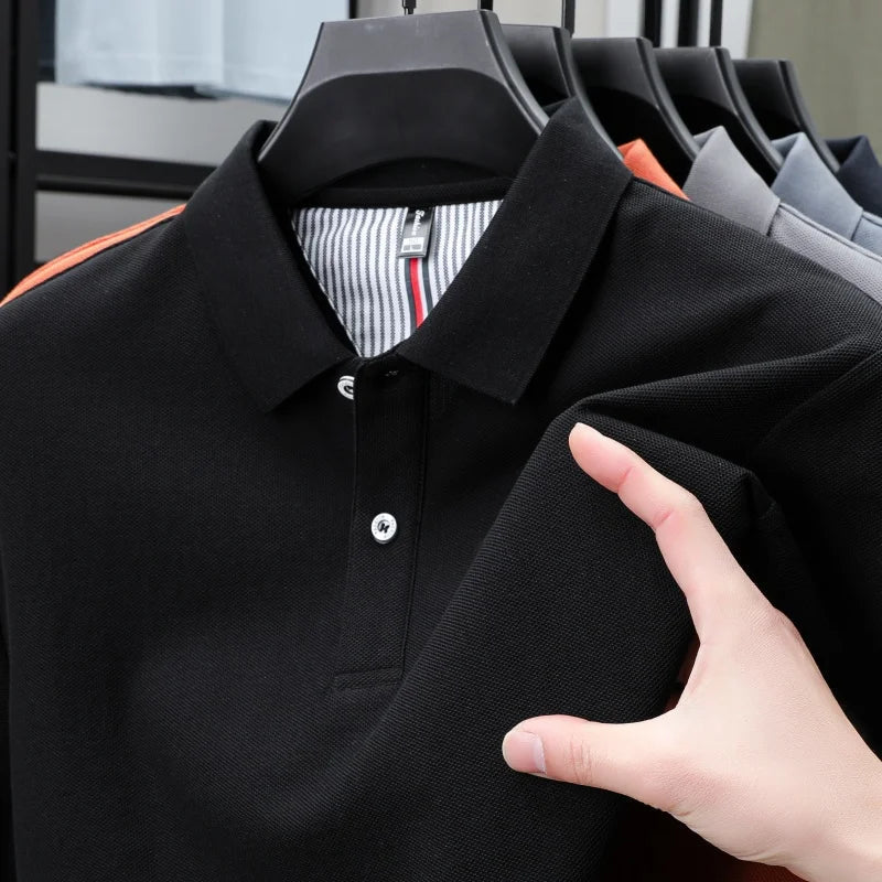 Top – Mens – Spring & Summer – Men's Pure Cotton Short Sleeved Polo Shirt – Montford Co - Montford & Co