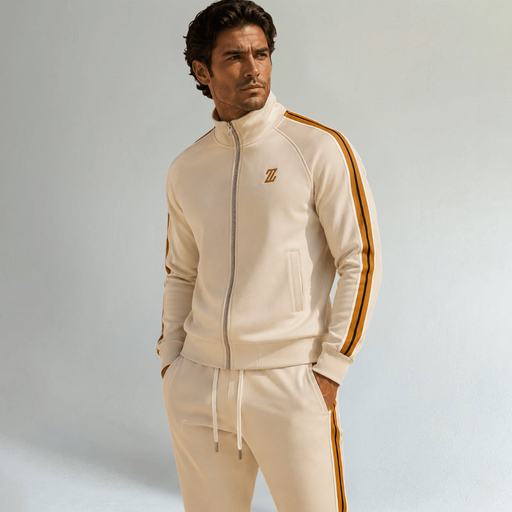 Tracksuit Set with Striped Design - Montford & Co