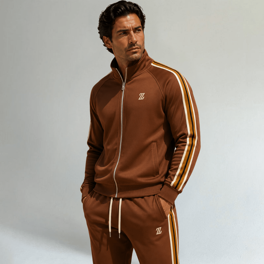 Tracksuit Set with Striped Design - Montford & Co