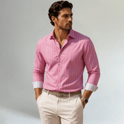 Trendy Button Down Striped Dress Shirt - Montford & Co