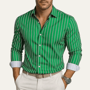 Trendy Button Down Striped Dress Shirt - Montford & Co
