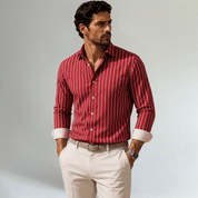 Trendy Button Down Striped Dress Shirt - Montford & Co