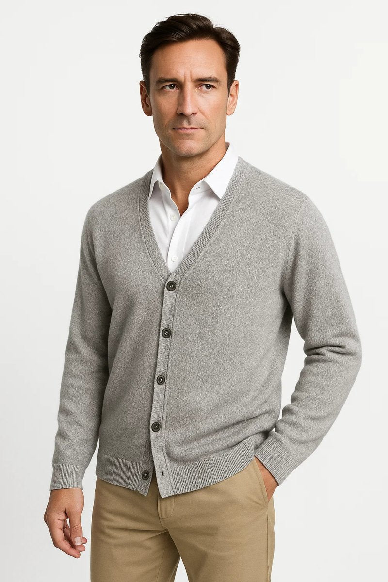 V - Neck Cardigan - Montford & Co