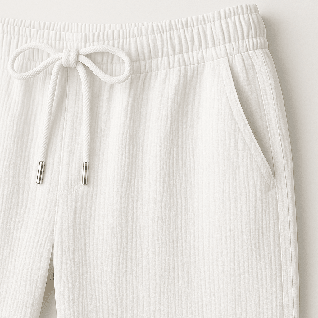Vacation Suit Set with Wrinkled Texture - Montford & Co
