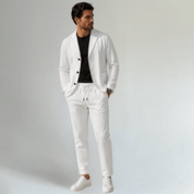 Vacation Suit Set with Wrinkled Texture - Montford & Co