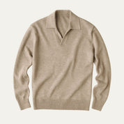 Venice Cotton V Neck Polo Shirt - Montford & Co