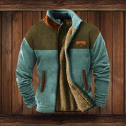 Vest – Mens – Autumn & Winter – Heren Warme Teddy Vest met Rits en Vintage Ontwerp – Montford Co - Montford & Co