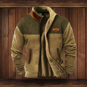 Vest – Mens – Autumn & Winter – Heren Warme Teddy Vest met Rits en Vintage Ontwerp – Montford Co - Montford & Co