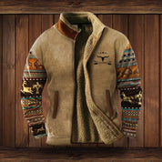 Vest – Mens – Autumn & Winter – Heren Warme Teddy Vest met Rits en Vintage Ontwerp – Montford Co - Montford & Co