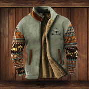 Vest – Mens – Autumn & Winter – Heren Warme Teddy Vest met Rits en Vintage Ontwerp – Montford Co - Montford & Co