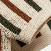 Vintage Striped Knit Polo Shirt - Montford & Co