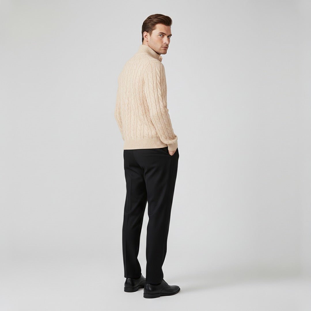 Zip Cable Sweater Trousers Set - Montford & Co