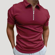 Zip Neck Polo Shirt - Montford & Co