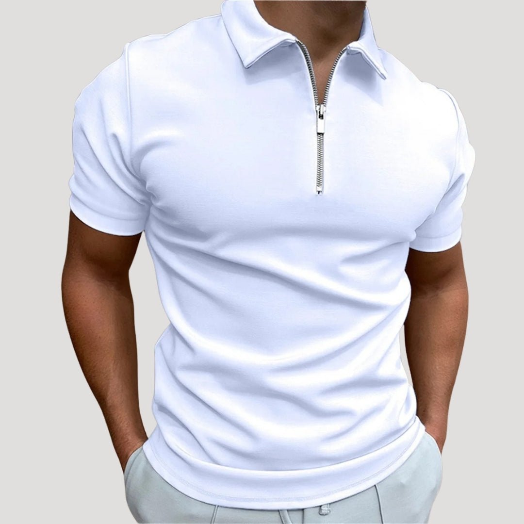 Zip Neck Polo Shirt - Montford & Co