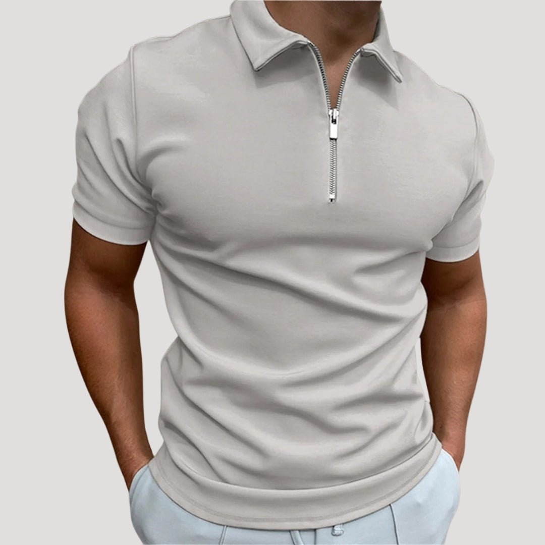 Zip Neck Polo Shirt - Montford & Co