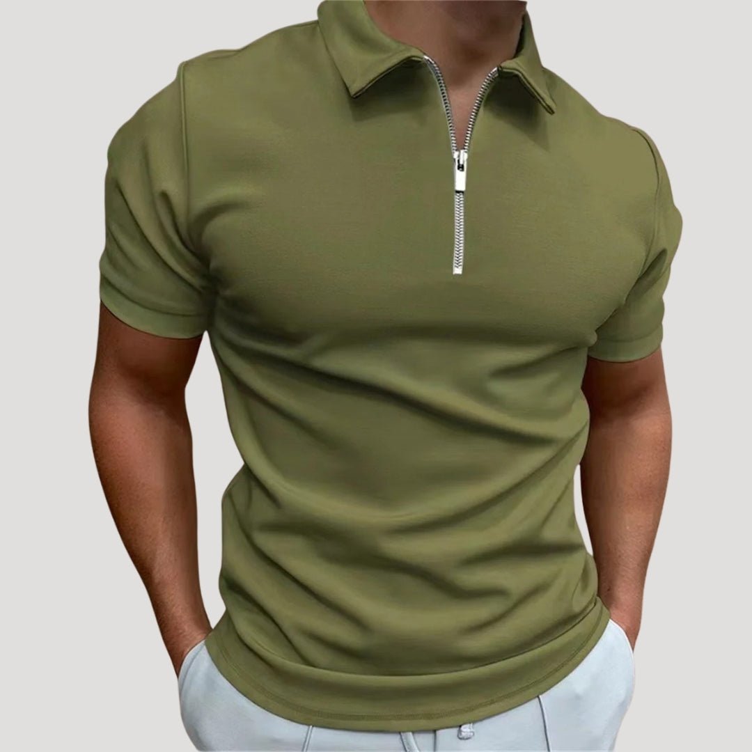 Zip Neck Polo Shirt - Montford & Co