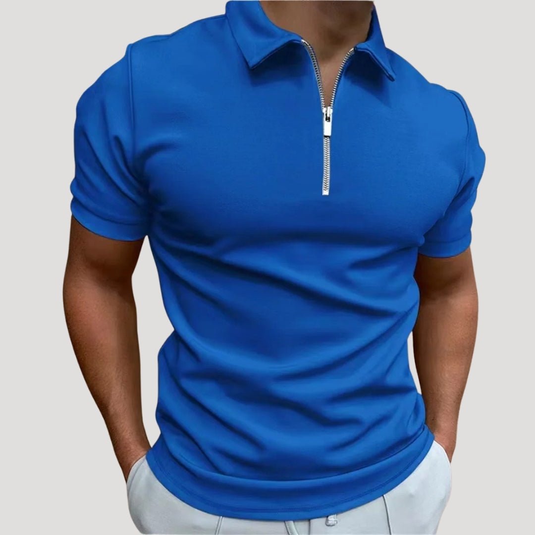 Zip Neck Polo Shirt - Montford & Co