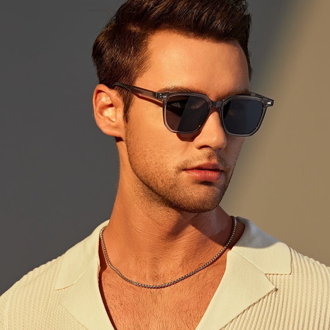 Zonnebril – Mens – All Season – Heren Zonnebril met Vintage Vierkant Frame – Montford Co - Montford & Co
