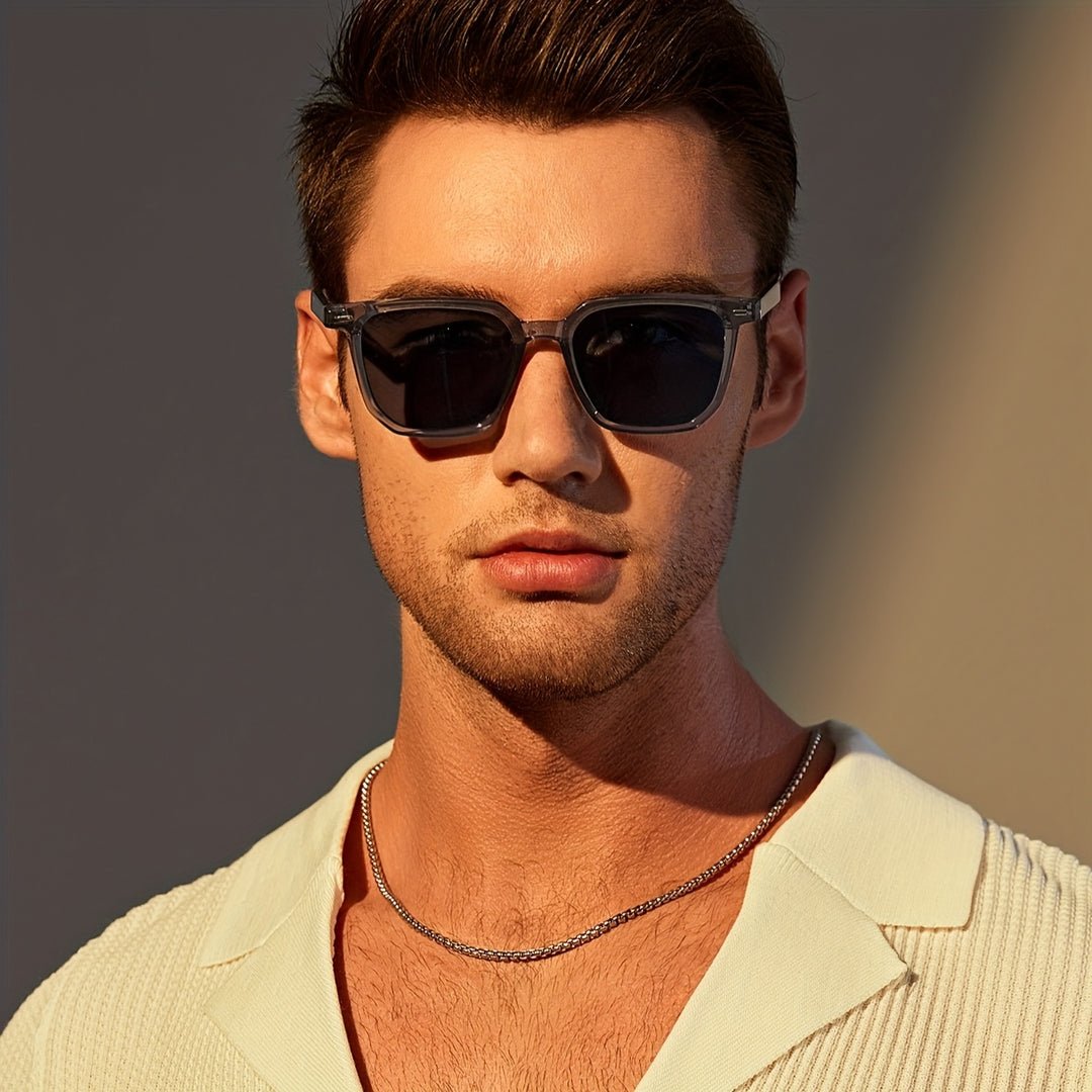 Zonnebril – Mens – All Season – Heren Zonnebril met Vintage Vierkant Frame – Montford Co - Montford & Co